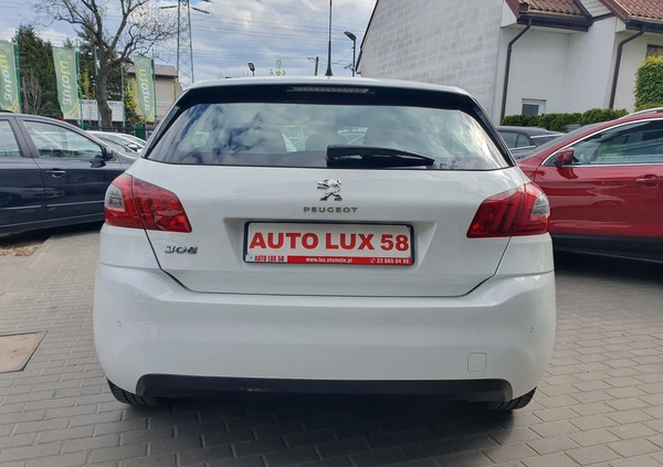 Peugeot 308 cena 39900 przebieg: 133220, rok produkcji 2019 z Warszawa małe 301